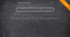 Desktop Screenshot of businessclass.pro